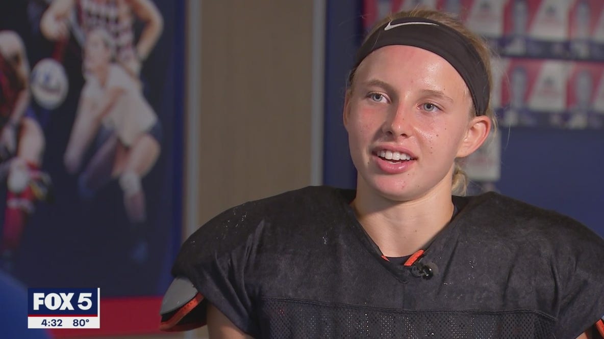 Shenandoah University freshman making history as first female defensive back